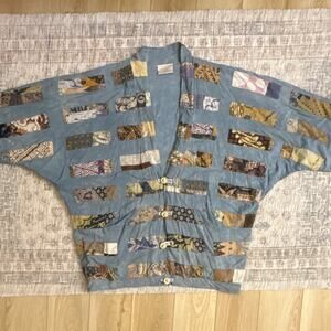 Nativewear Designs patchwork kimono jacket boho lagenlook oversized - L